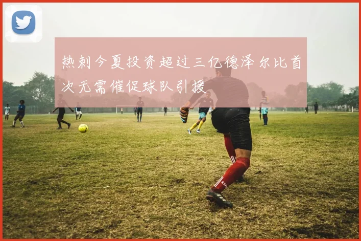 热刺今夏投资超过三亿德泽尔比首次无需催促球队引援